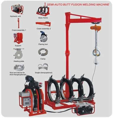 L'HDPE di For Welding del saldatore di fusione di estremità convoglia la dimensione di 800MM