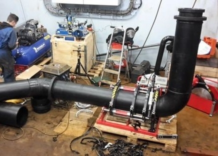 Macchina automatica della saldatura per fusione di estremità dei semi per i tubi dell'HDPE di 315mm - di 90