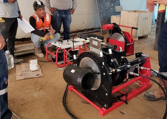 congiungere idraulico del tubo dell'HDPE della macchina della saldatura per fusione di estremità 4inches