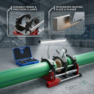 Poly Pipe 160mm Manual Butt Welder 60HZ Fusion Equipment