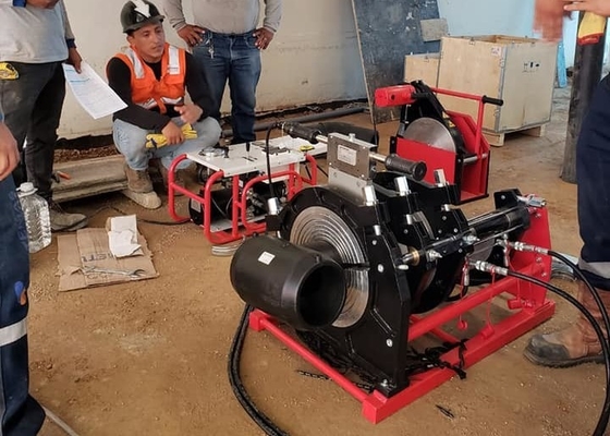 macchina della saldatura per fusione di estremità dell'HDPE 220V, IPS 14" saldatrice idraulica dell'HDPE