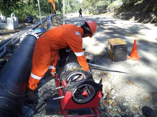 Macchina della saldatura per fusione di estremità dell'HDPE di ZEMO 5.35KW, macchina del giunto di tubo dell'HDPE di IPS