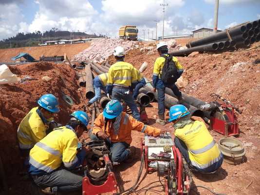 Macchina della saldatura per fusione di estremità dell'HDPE di ZEMO 5.35KW, macchina del giunto di tubo dell'HDPE di IPS