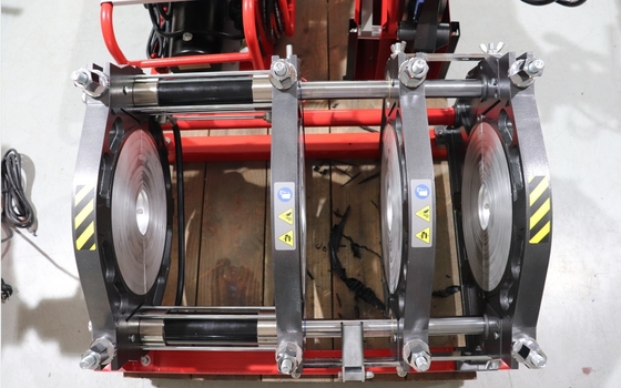 HDPE idraulico della macchina 220V 355MM della saldatura per fusione di estremità 50HZ con il carrello